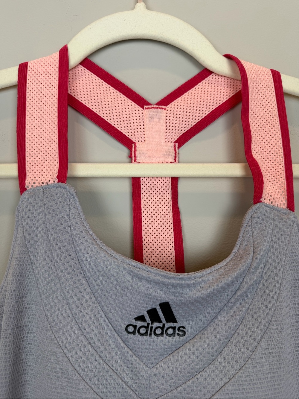 Adidas HEAT.RDY Tennis Dress XS Gray Pink Red Pleated Skirt Athletic - Picture 5 of 10